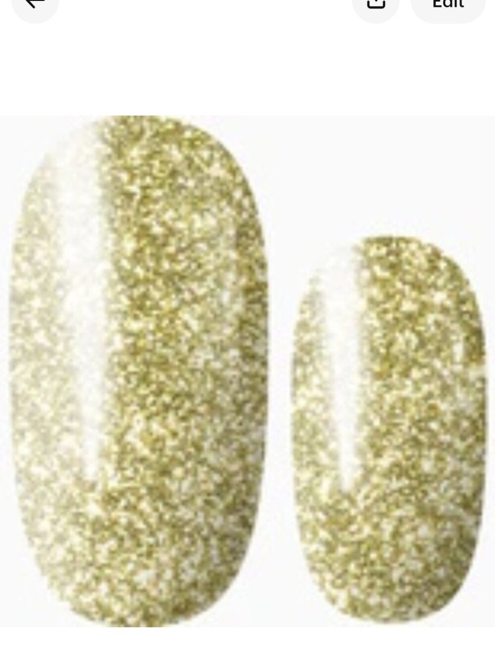 3 for 15 - LILY & FOX - WRITTEN IN GOLD Nail Stickers Wrap Strip Gold Glitter